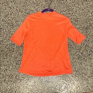 Apt. 9 coral mock neck top size small